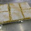 Lemon bars topped with powdered sugar